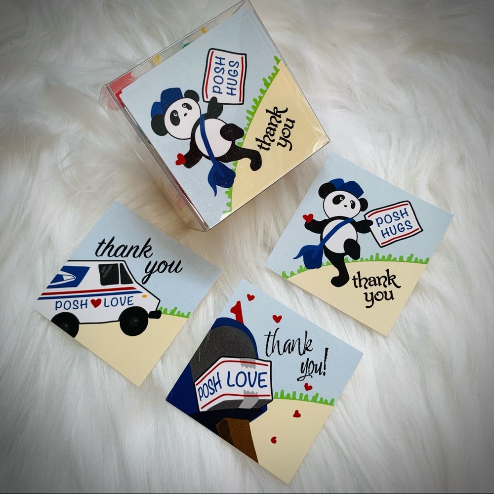 Poshmark Thank You Stickers, 3 Hand Drawn Designs